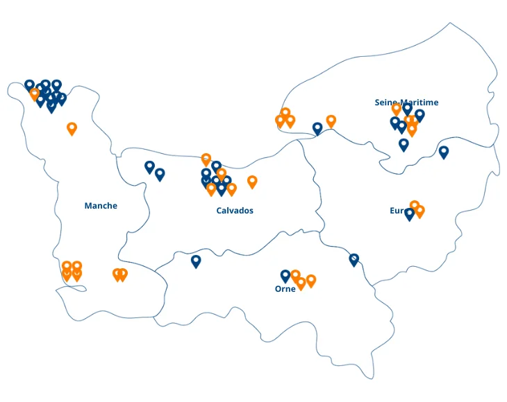 Carte Normandie